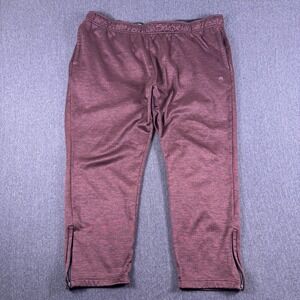 Russell Mens Red Dri-Power 360 Drawstring Ankle Zip Tracksuit Sweatpant Size 2XL